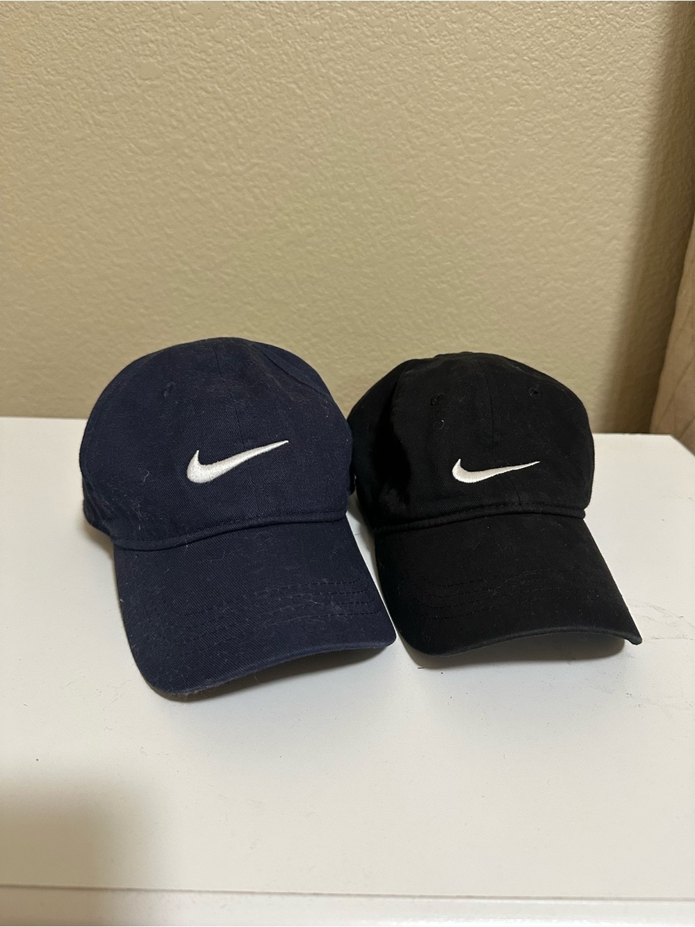 Child Nike Two-Pack Swoosh Baseball Caps - Navy & Black